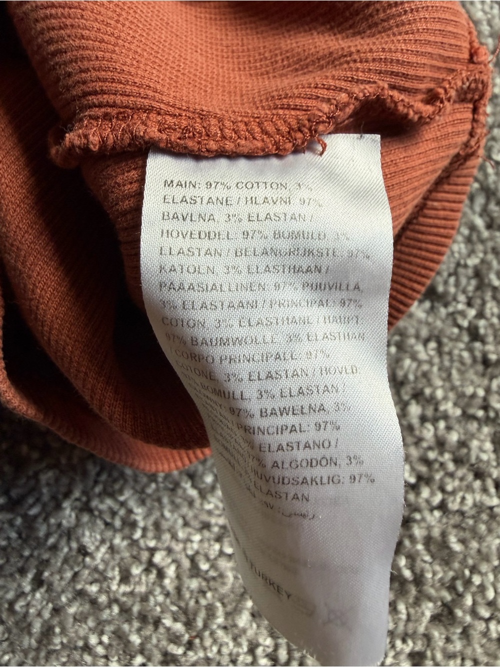 The Ragged Priest Rust Ribbed Cropped Tank with Pink Logo - Picture 6 of 6